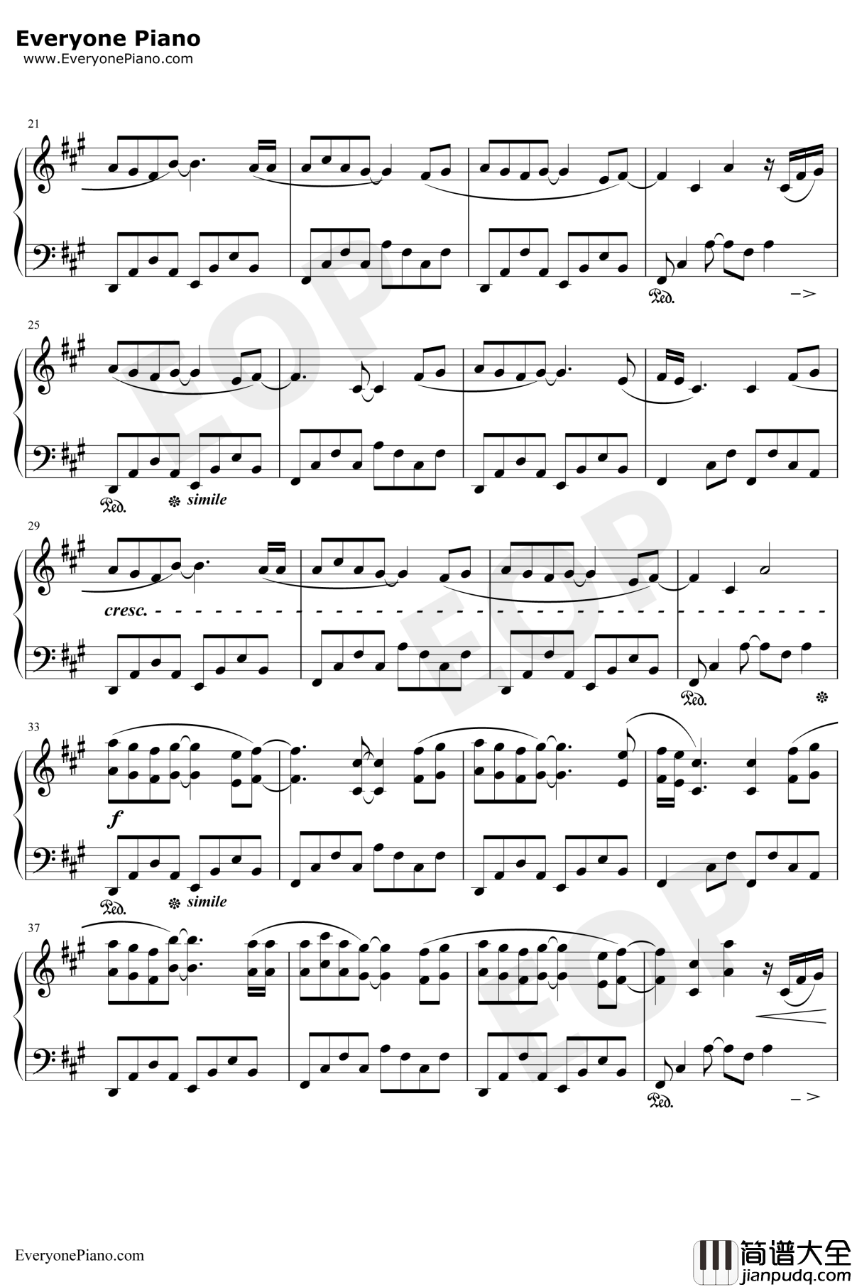 Mirage钢琴谱_DJOkawari_海市蜃楼