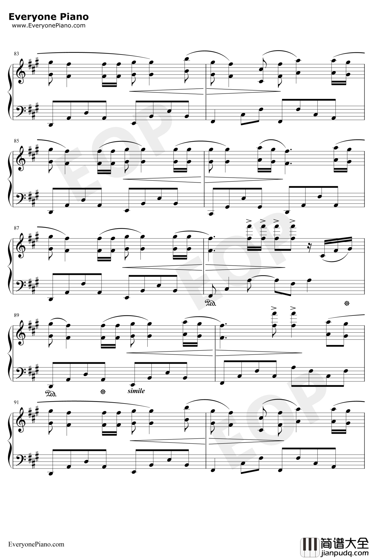 Mirage钢琴谱_DJOkawari_海市蜃楼