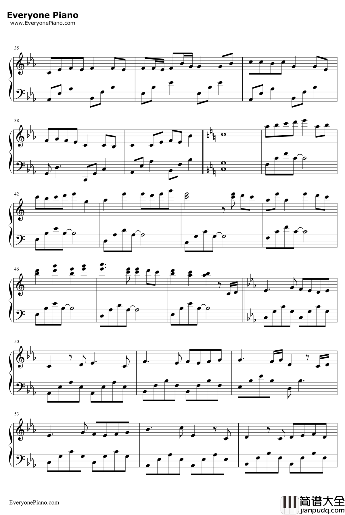 死在江南烟雨中钢琴谱_夏洛菲汤川