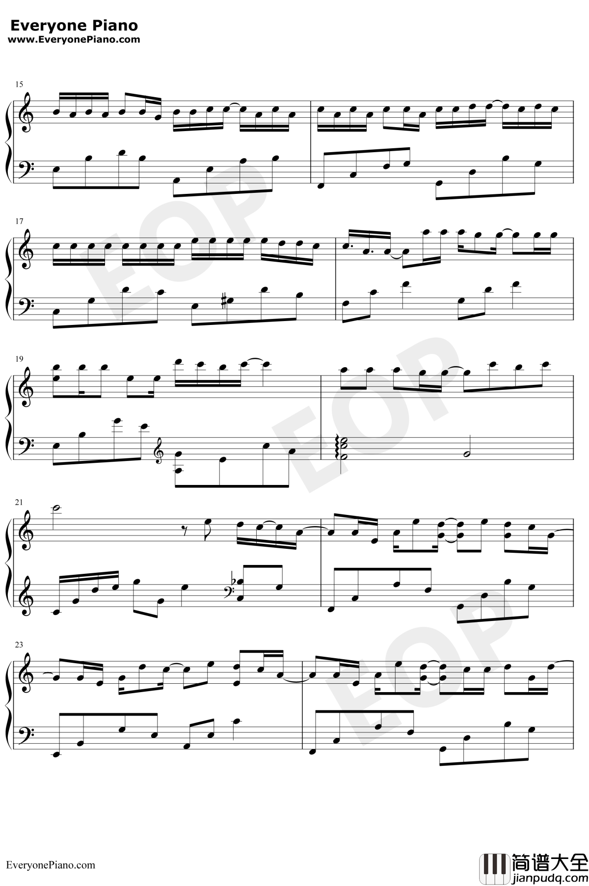 可不可以钢琴谱_张紫豪_昼夜版_抖音上很火的伤感情歌