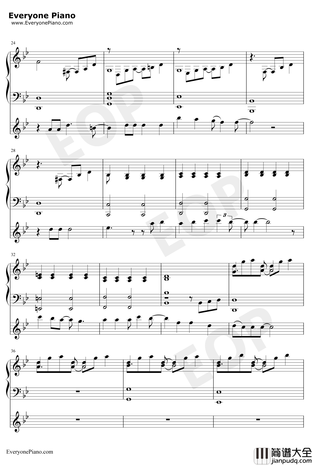 Strong_in_the_Real_Way钢琴谱_RebeccaSugar_宇宙小子OST