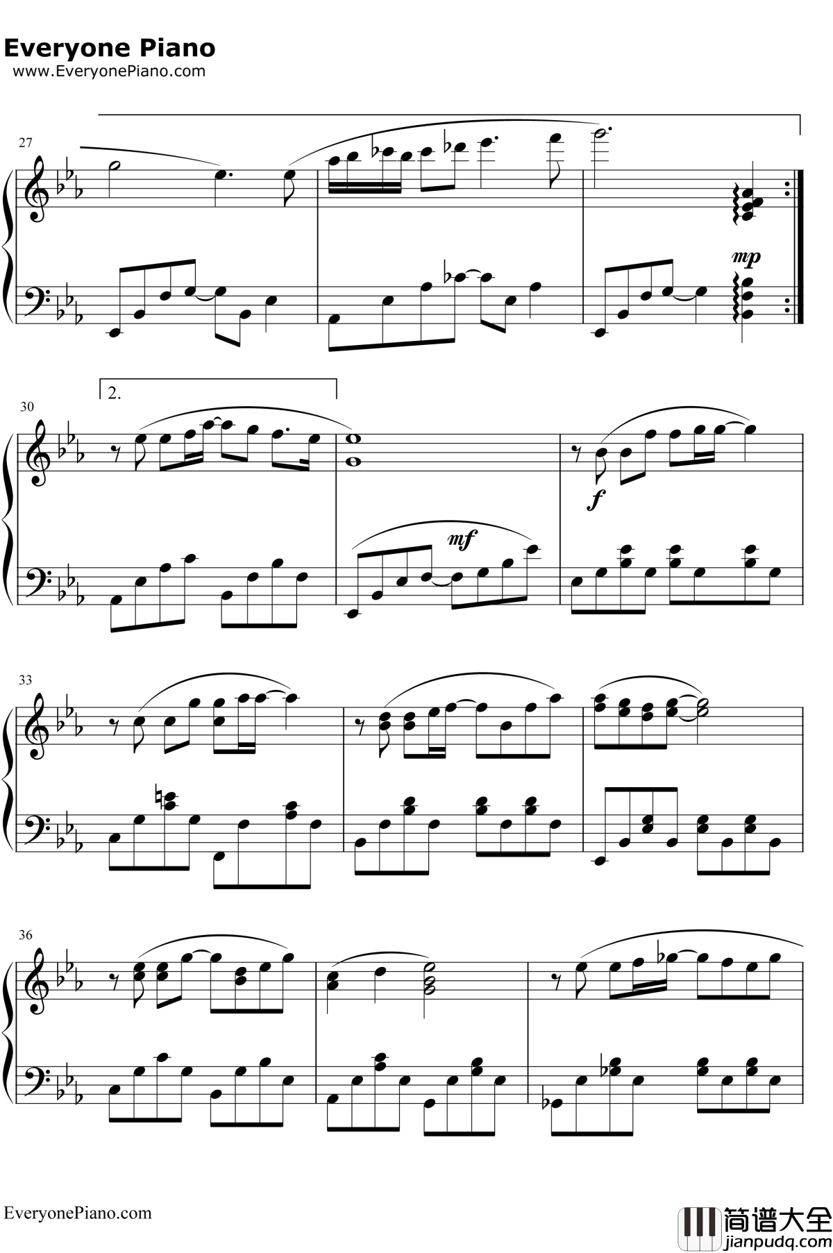 为爱说抱歉钢琴谱_孙楠_蓝色妖姬主题曲