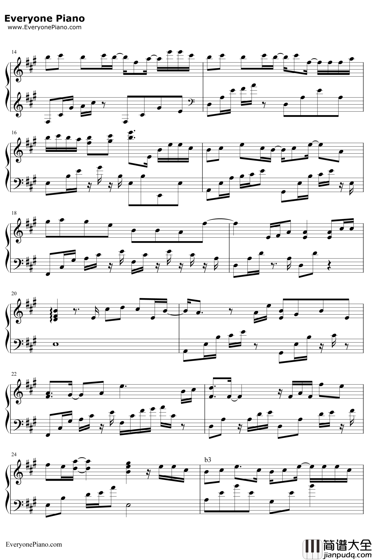 他不懂钢琴谱_张杰