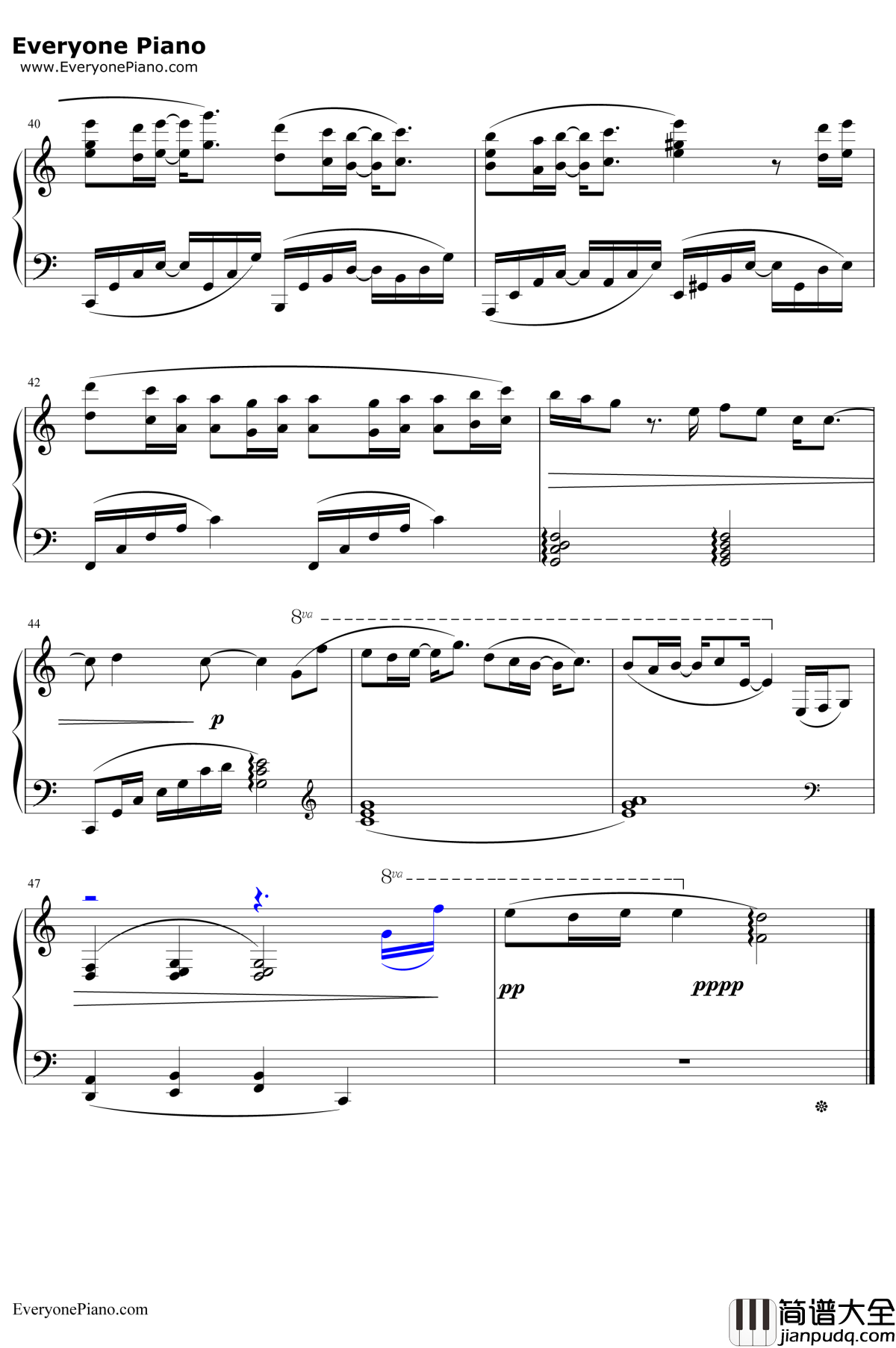 左半边翅膀钢琴谱_许飞__一起又看流星雨片尾曲