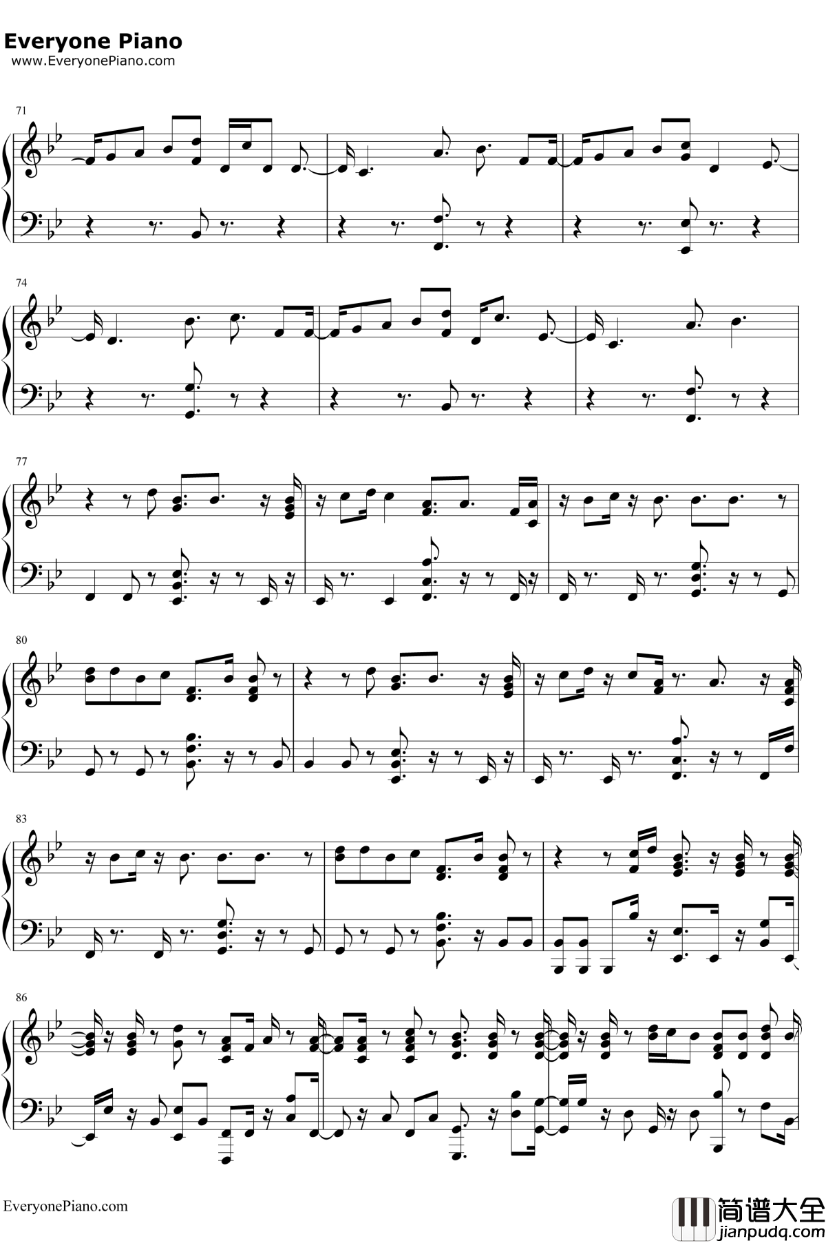 No_Promises钢琴谱_CheatCodes