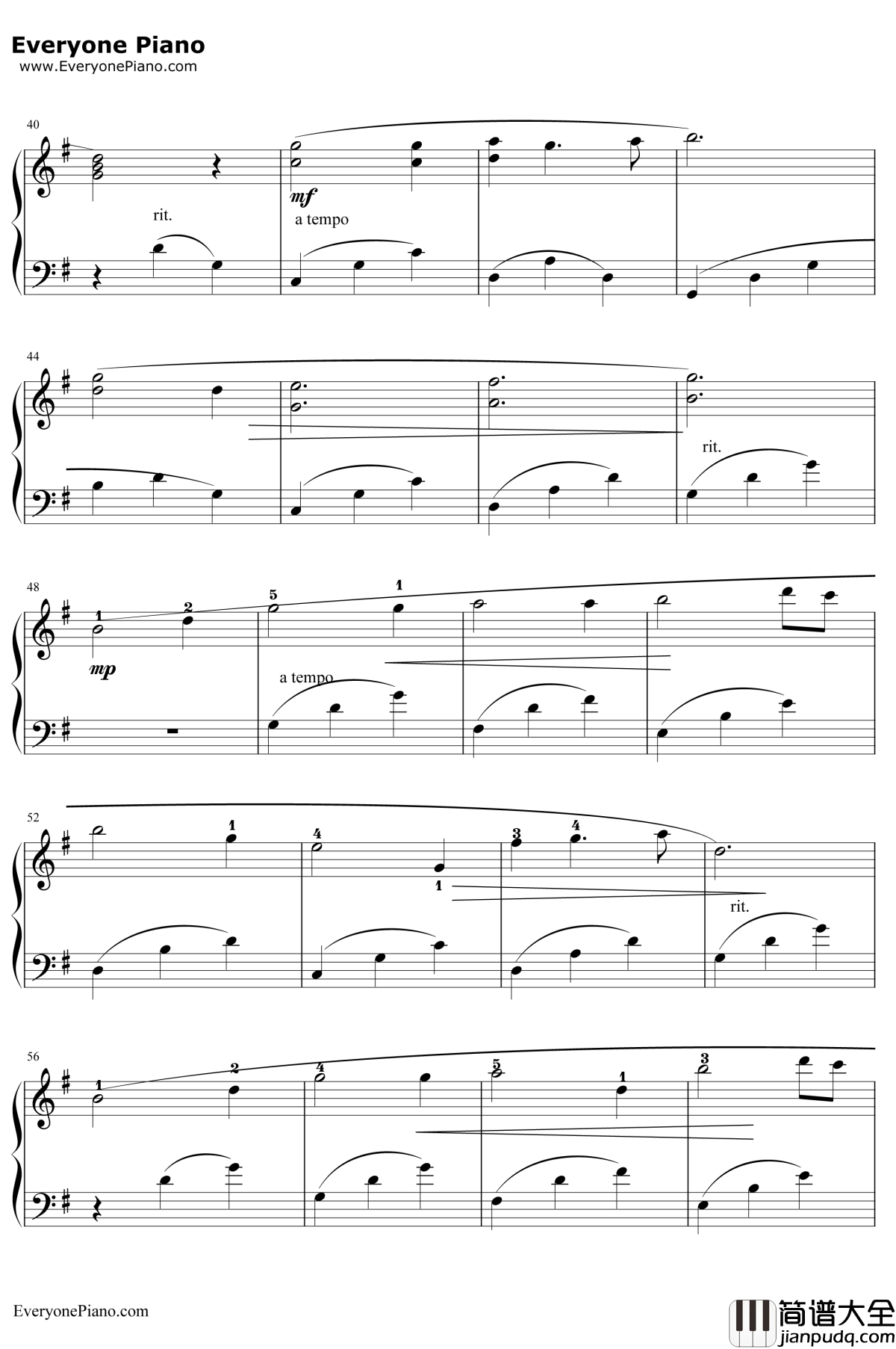 拥有Masbfca钢琴谱_几米_广告配乐