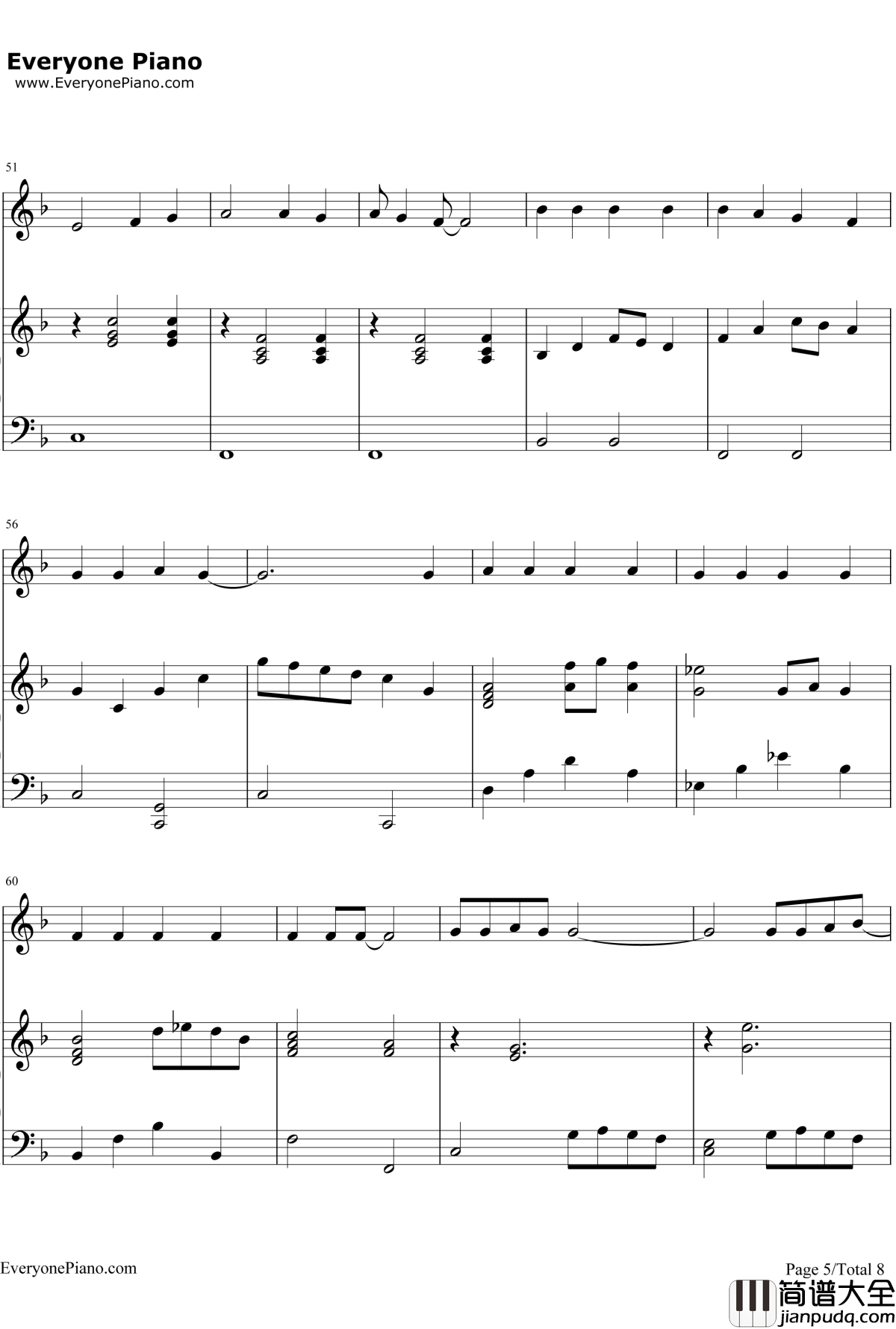 家乡的路钢琴谱_月岛雫本名阳子_侧耳倾听主题曲_宫崎骏动漫