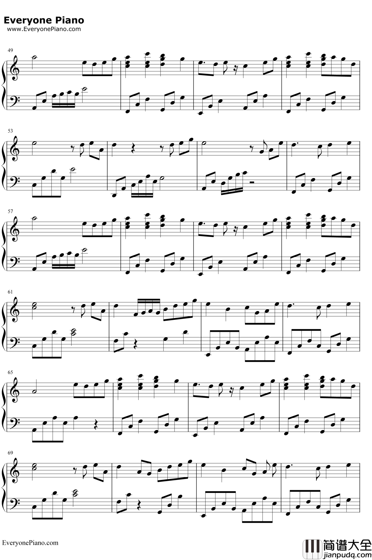 泸沽寻梦钢琴谱_银临