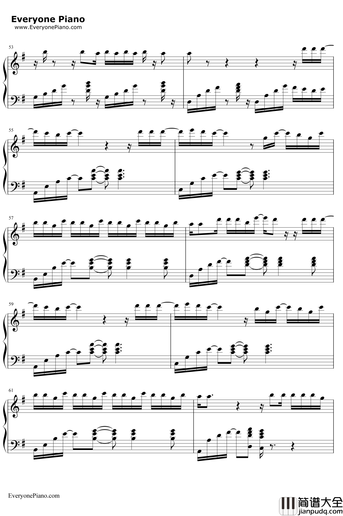 Bailando钢琴谱_EnriqueIglesias