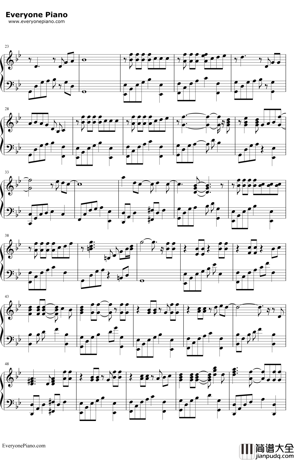 你离开的真相钢琴谱_Pianoboy高志豪_TheTruthThatYouLeave