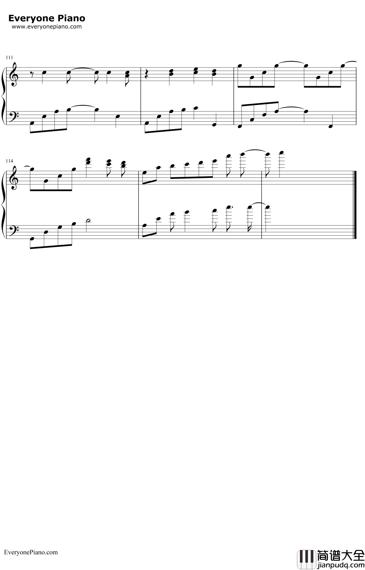 你离开的真相钢琴谱_Pianoboy高志豪_TheTruthThatYouLeave