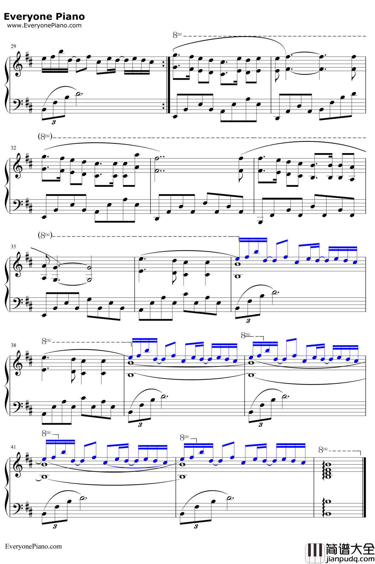 卡萨布兰卡钢琴谱_贝特·希金斯BertieHiggins_贝特·希金斯