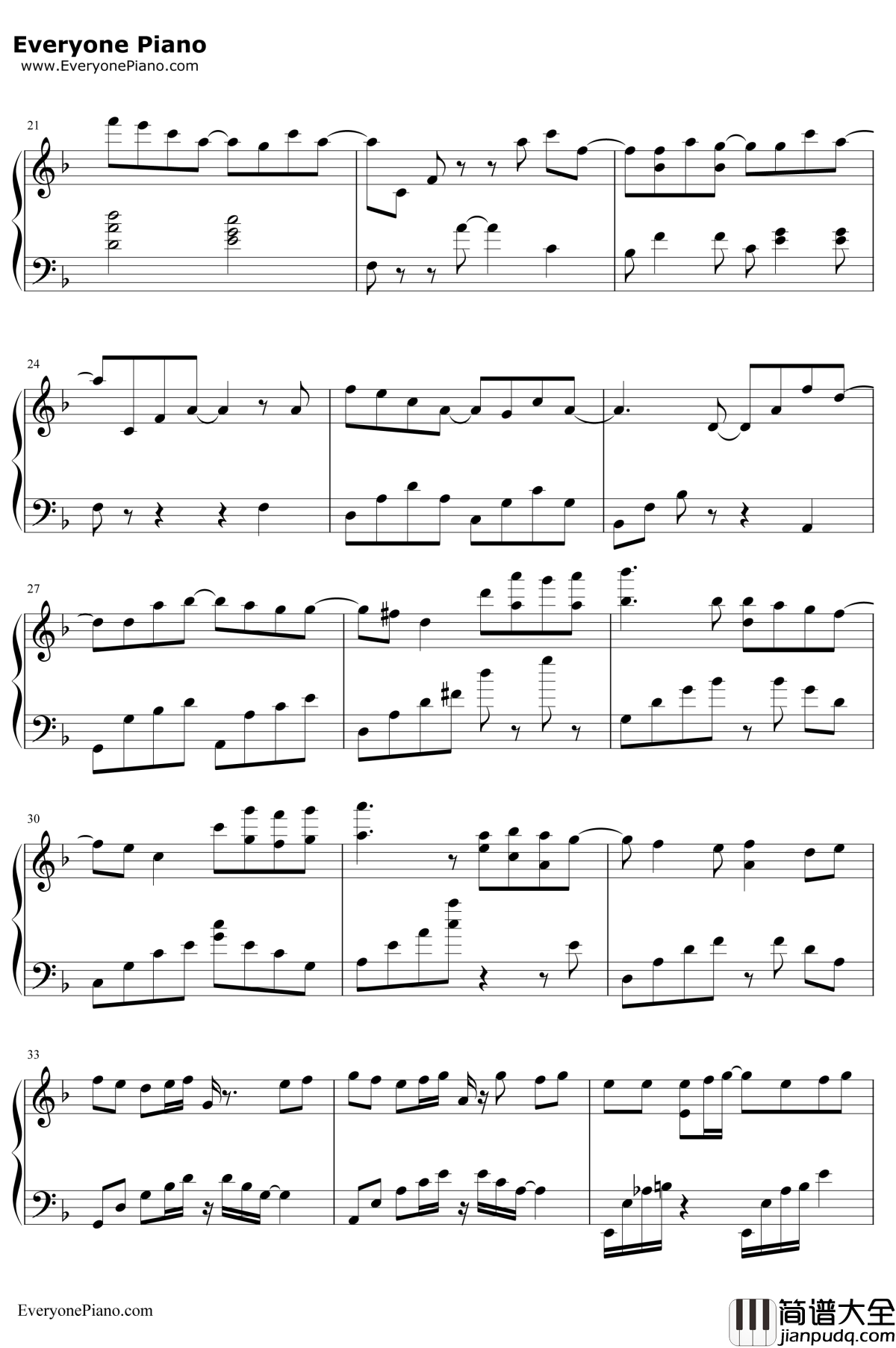 Unfinished钢琴谱_KOTOKO_加速世界ED