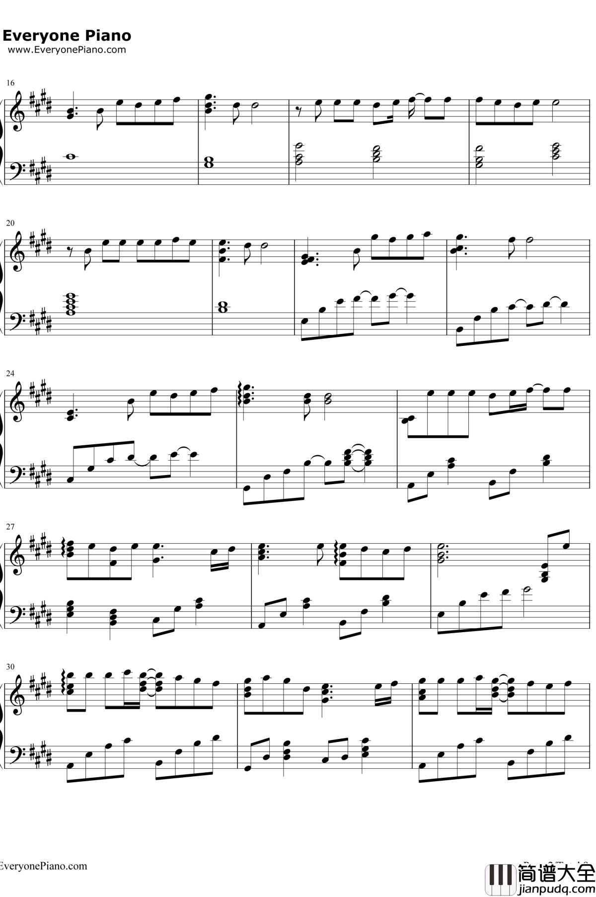 虽然歌声无形钢琴谱_初音ミク_歌に形はないけれど