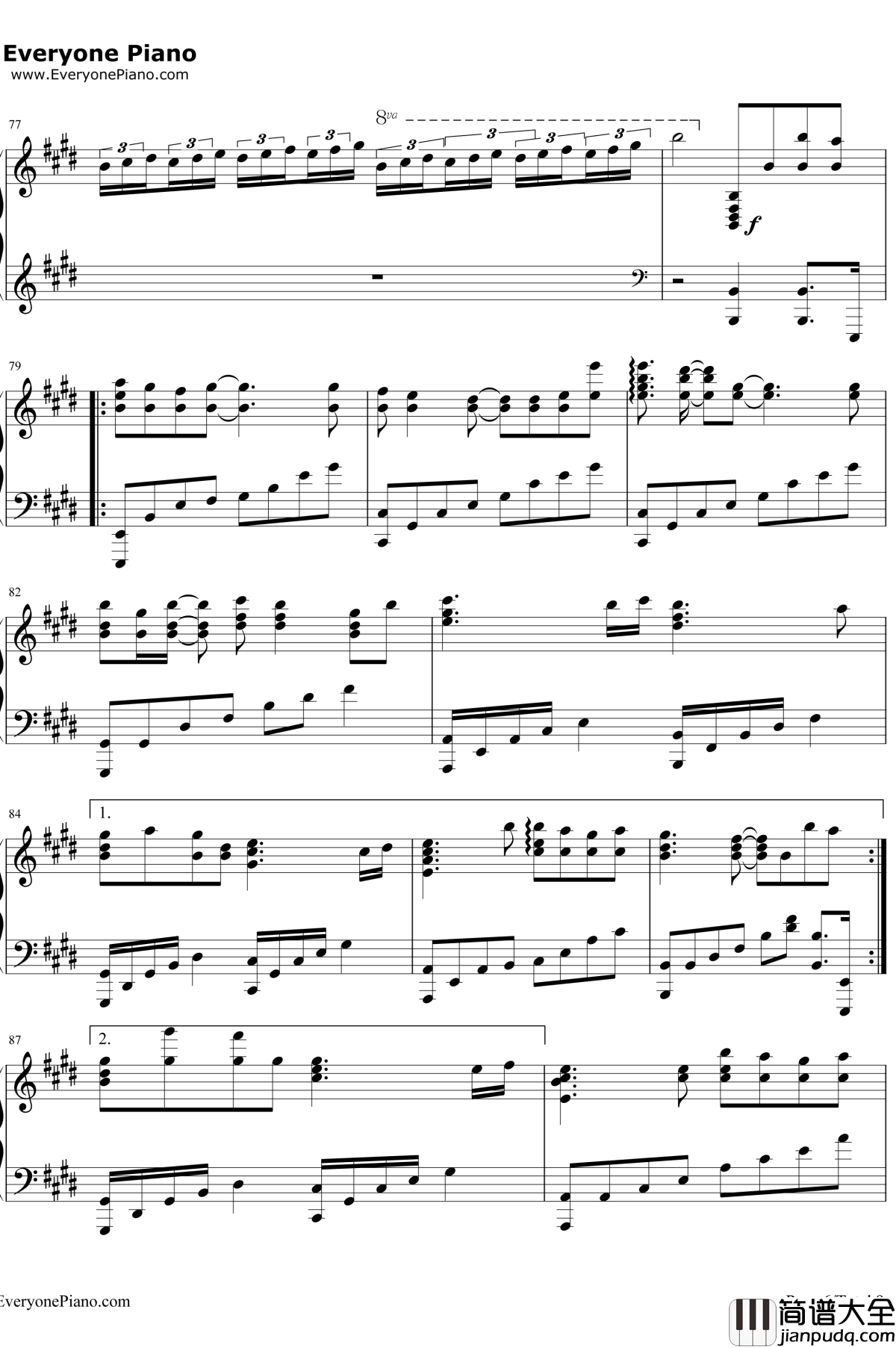 虽然歌声无形钢琴谱_初音ミク_歌に形はないけれど