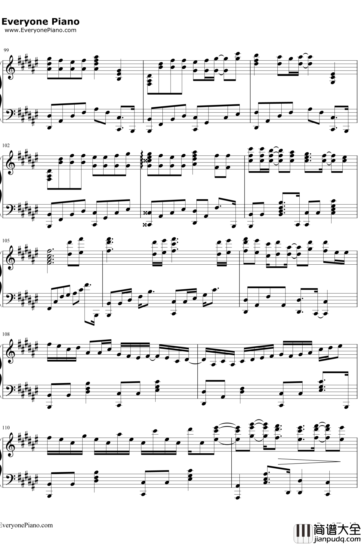 虽然歌声无形钢琴谱_初音ミク_歌に形はないけれど