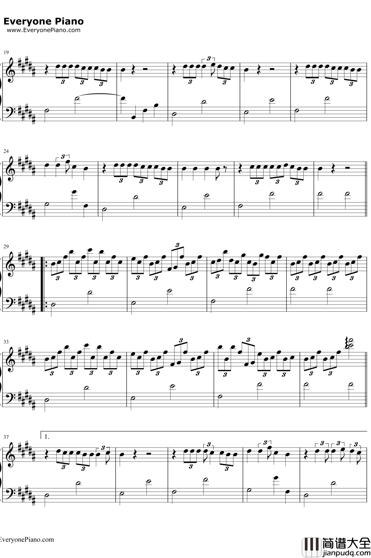 火花钢琴谱_RADWIMPS__你的名字_插曲