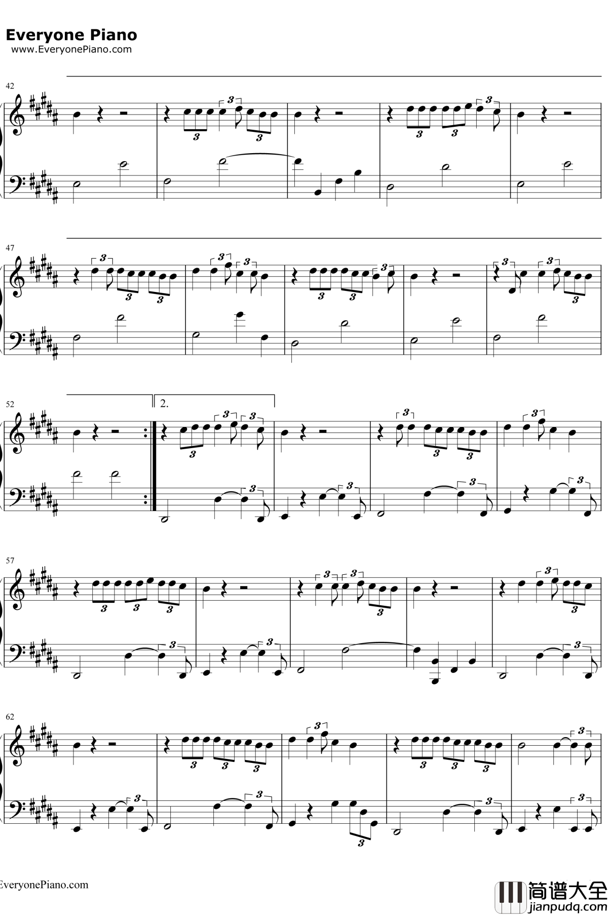 火花钢琴谱_RADWIMPS__你的名字_插曲