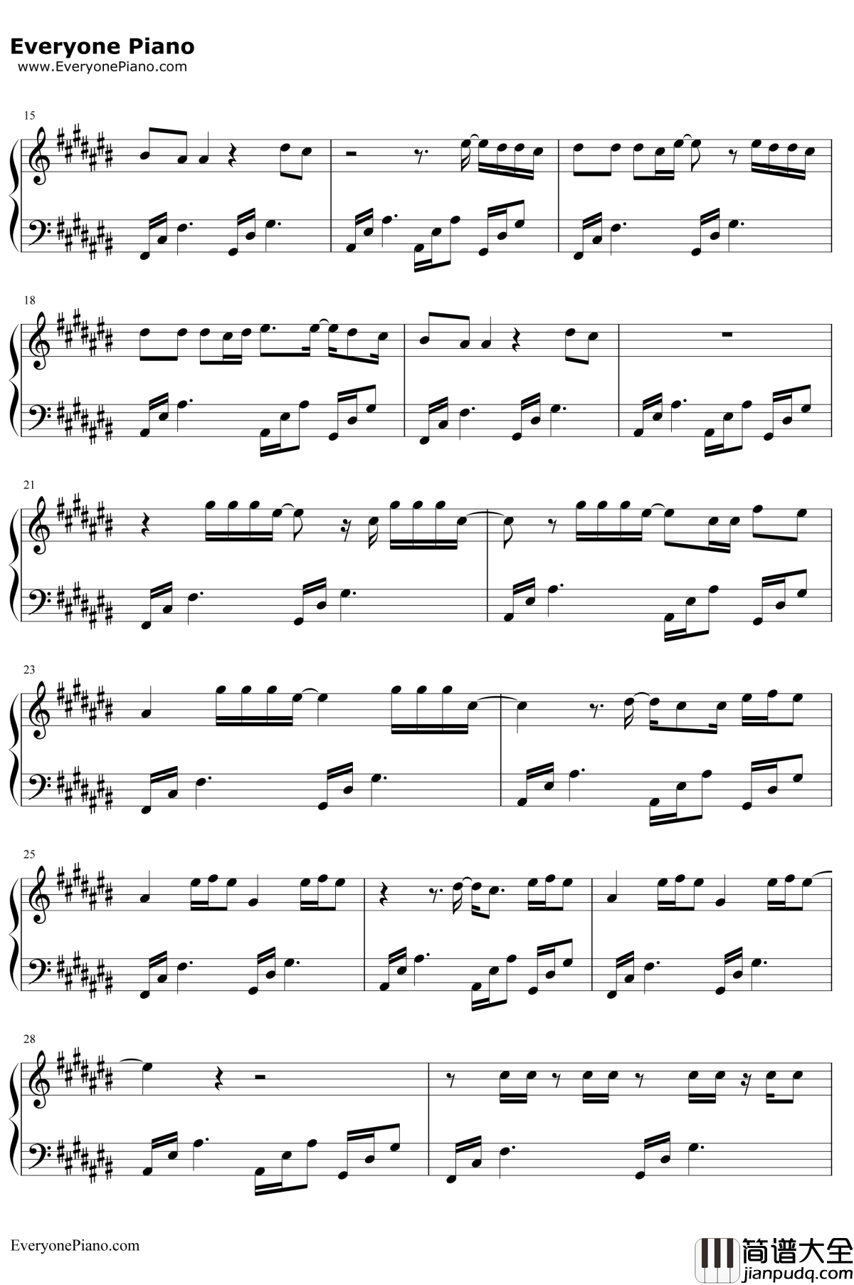 This_Town钢琴谱_KygoSashaSloan