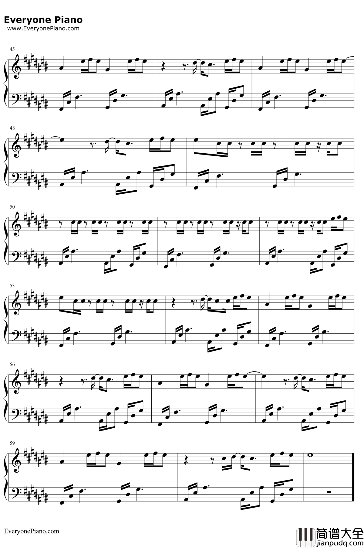 This_Town钢琴谱_KygoSashaSloan