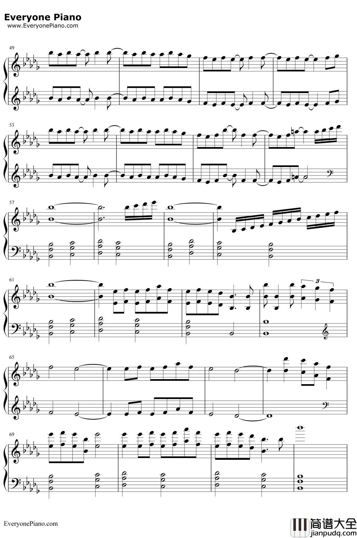 Merry_Christmas_Mr_Lawrence钢琴谱_坂本龙一_圣诞快乐劳伦斯先生原声音乐