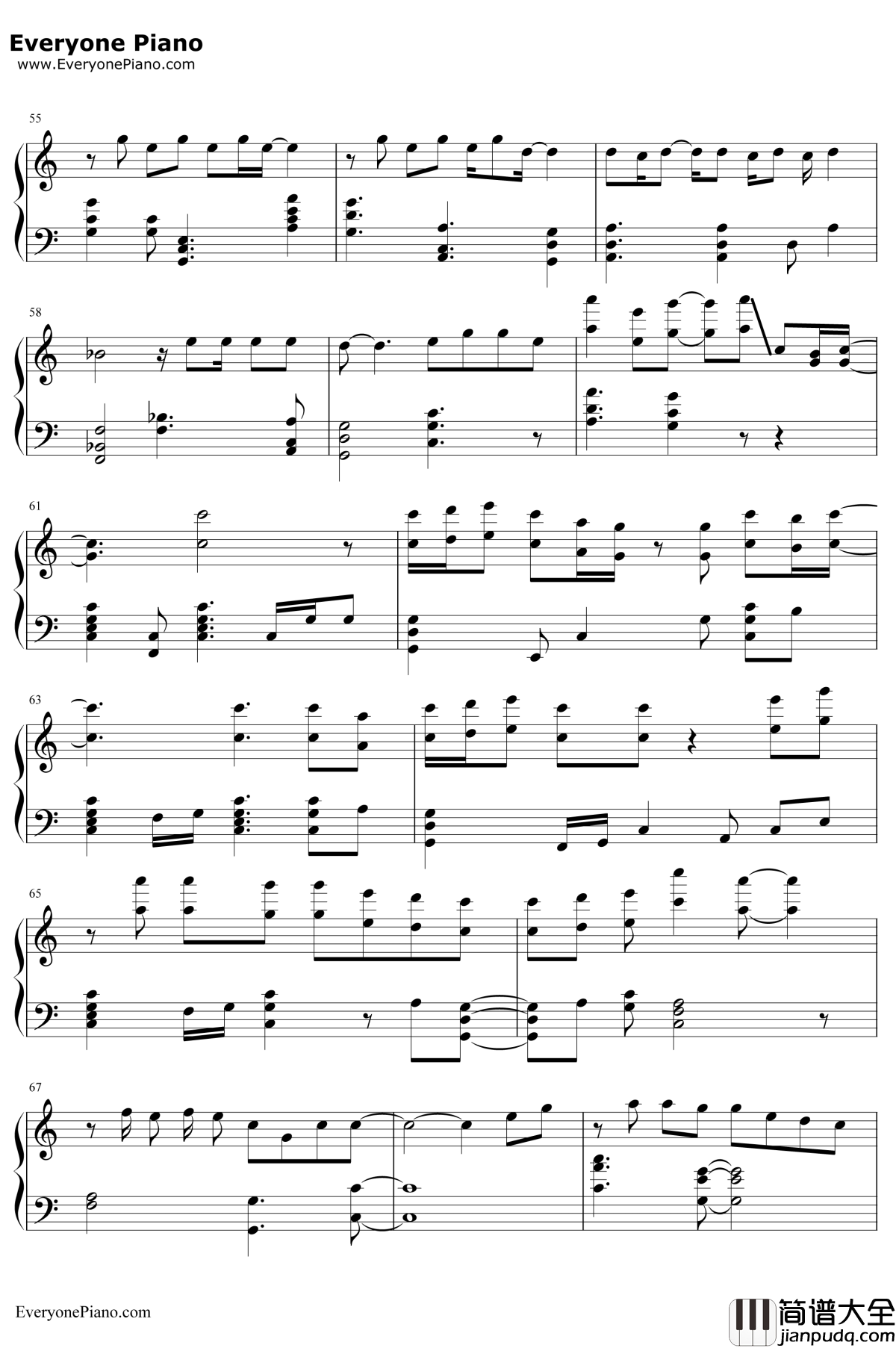 Its_the_Right_Time钢琴谱_三浦大知_寄生兽ED