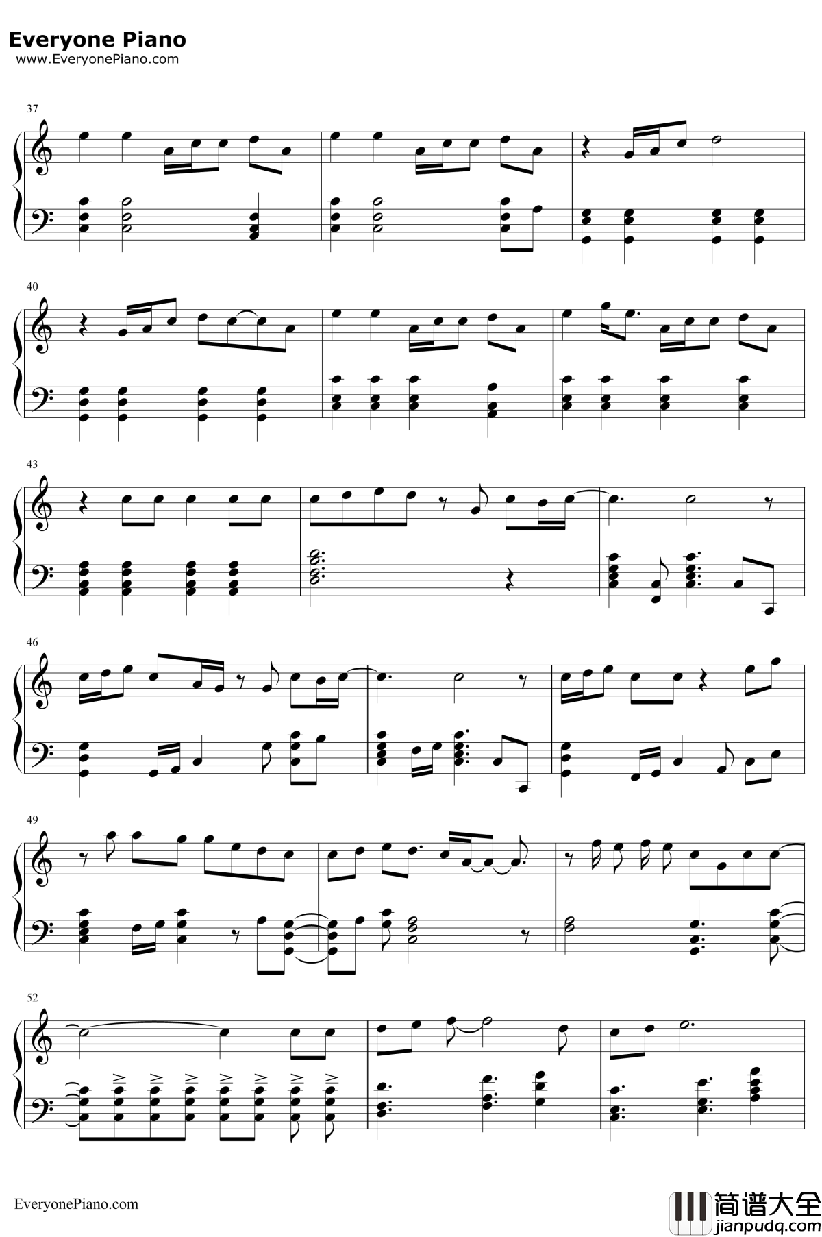 Its_the_Right_Time钢琴谱_三浦大知_寄生兽ED