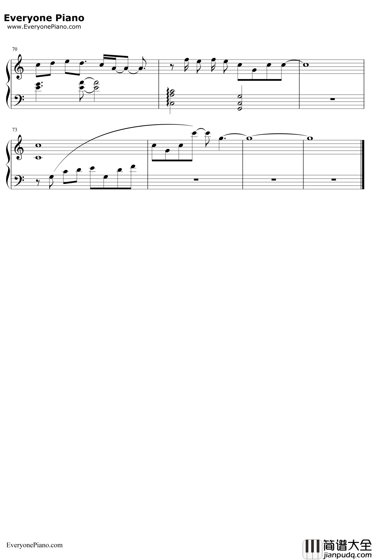 Its_the_Right_Time钢琴谱_三浦大知_寄生兽ED