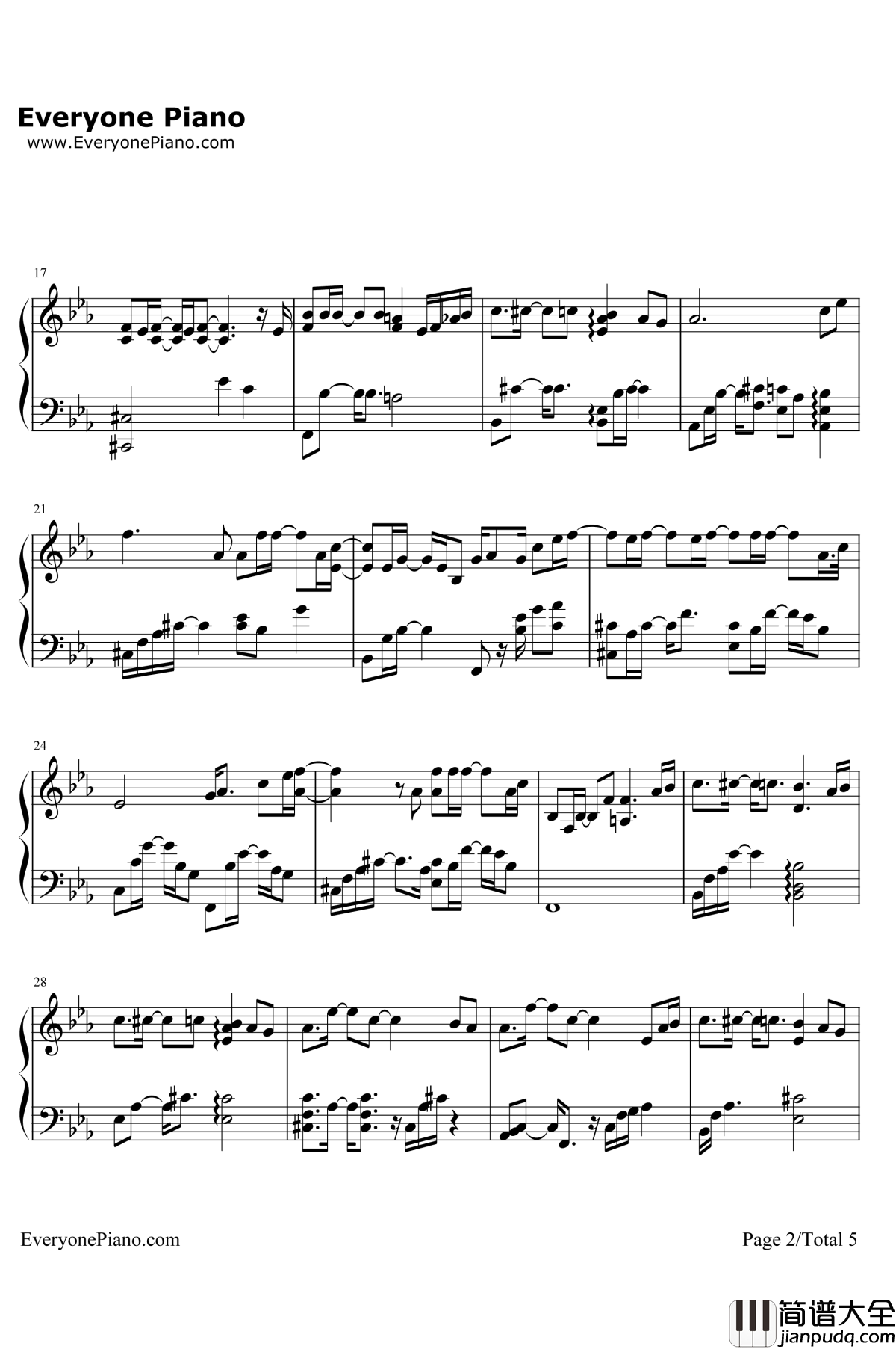 Sing_for_You钢琴谱_EXO