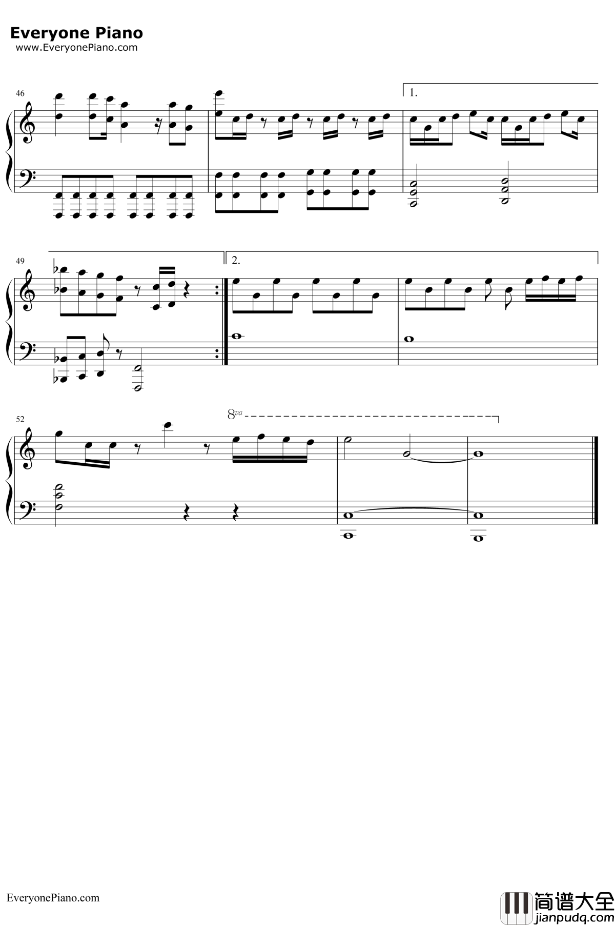 你是我的眼伴奏谱钢琴谱__林宥嘉陈康令