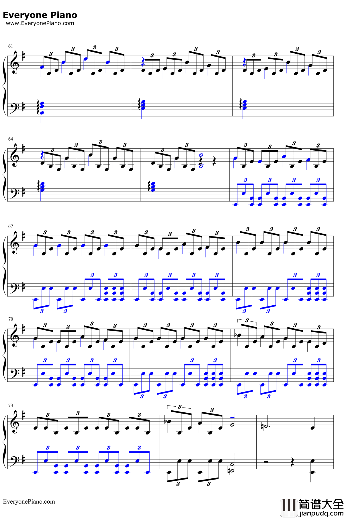 The_Last_of_Us钢琴谱_GustavoSantaolalla__美国末日_主题钢琴曲