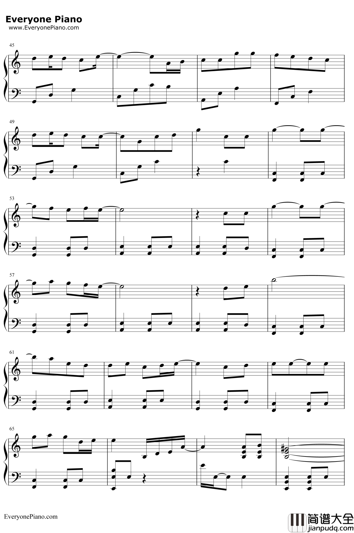 楔钢琴谱__奥华子