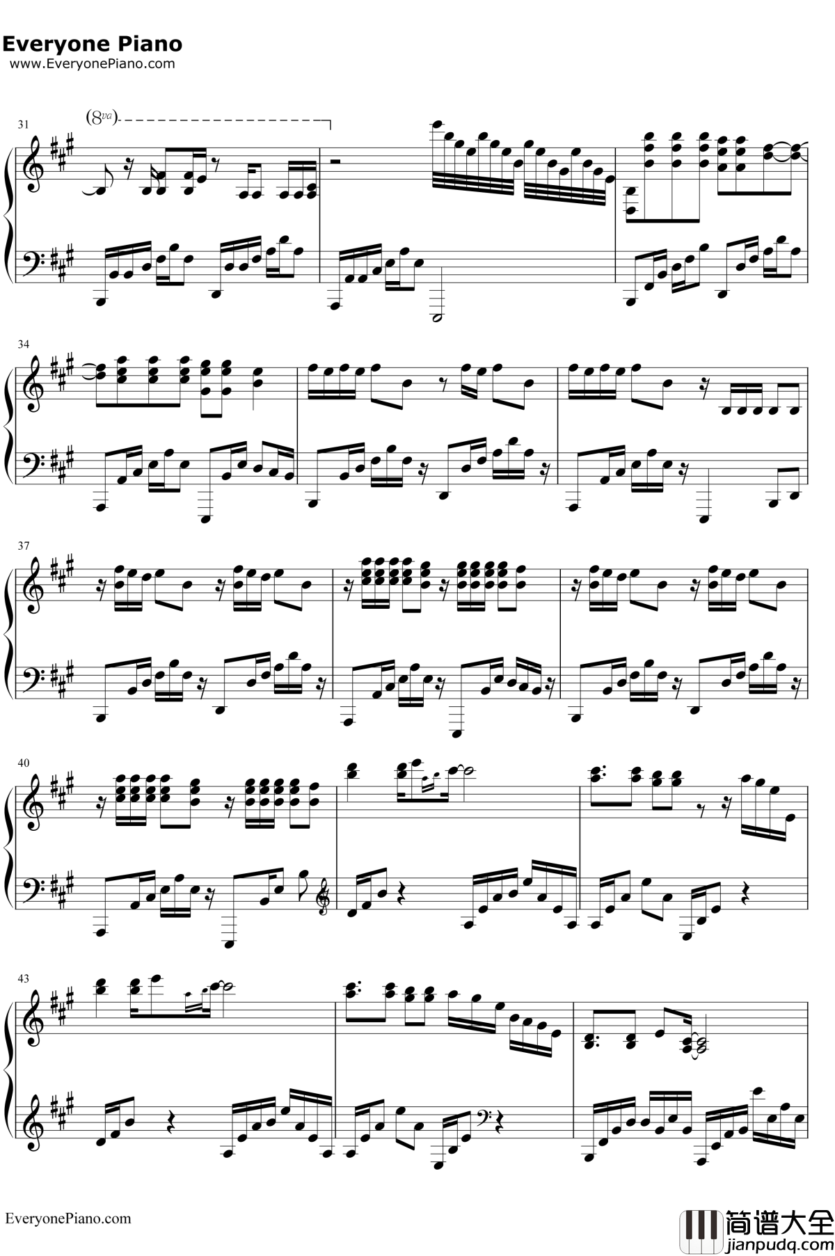 Radioactive钢琴谱_WilliamJosephImagineDragons