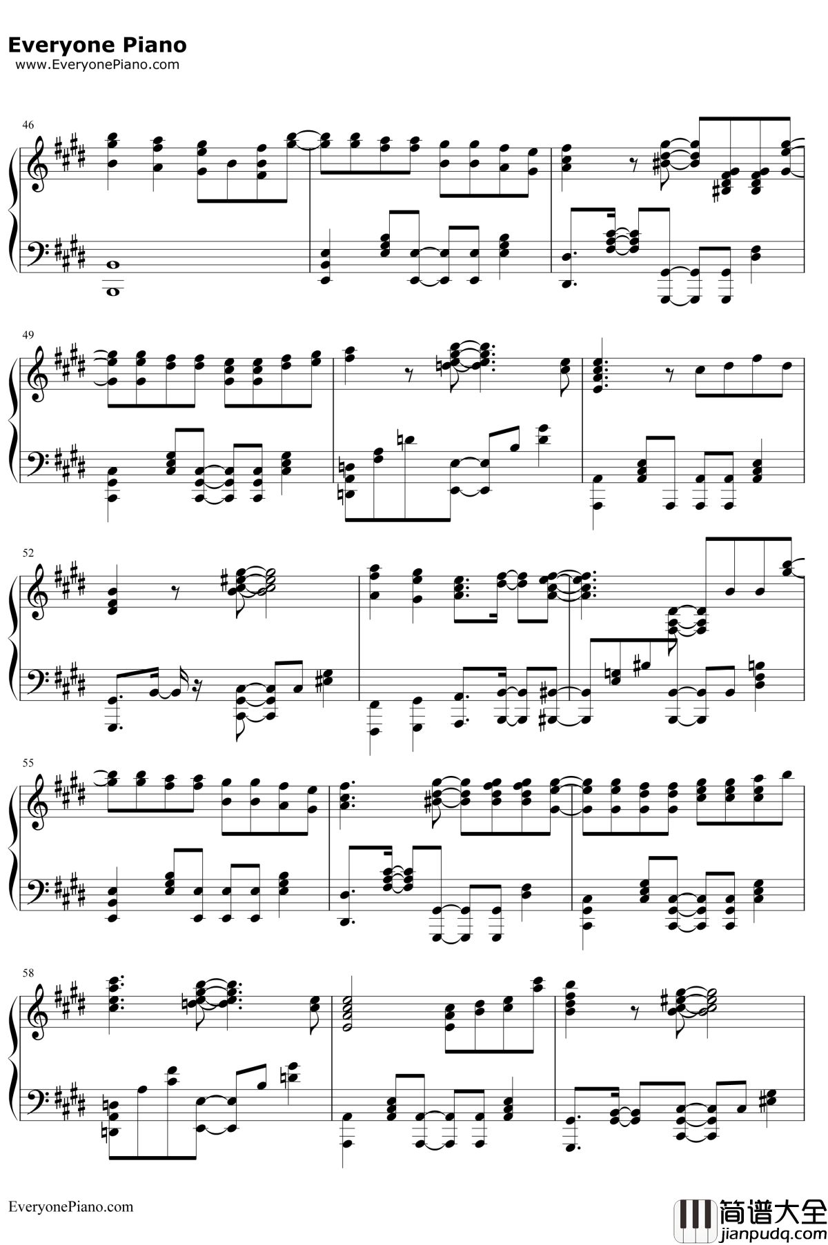 M@STERPIECE钢琴谱_765PROALLSTARS_偶像大师走向光辉的未来主题歌