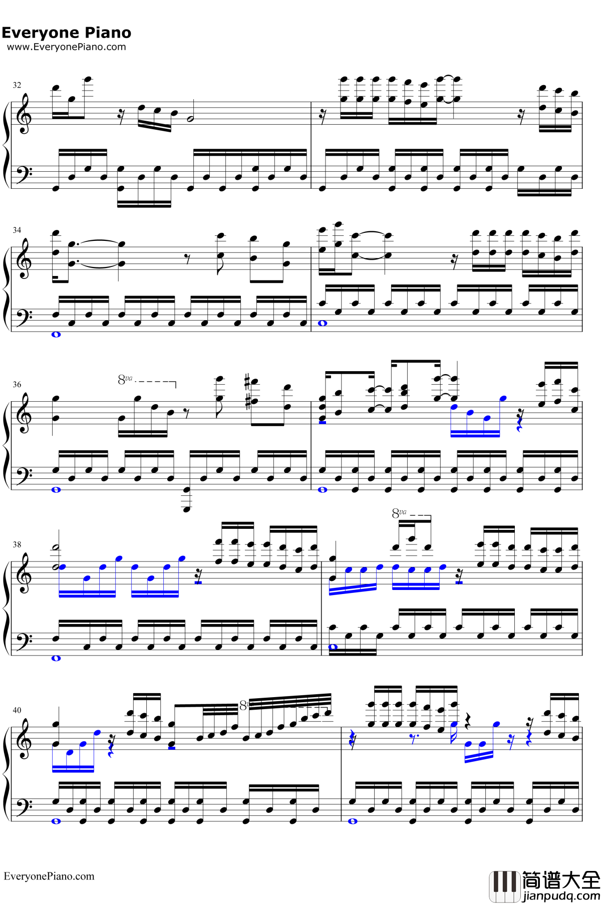 Deemo_Title_Song钢琴谱_Deemo背景音乐