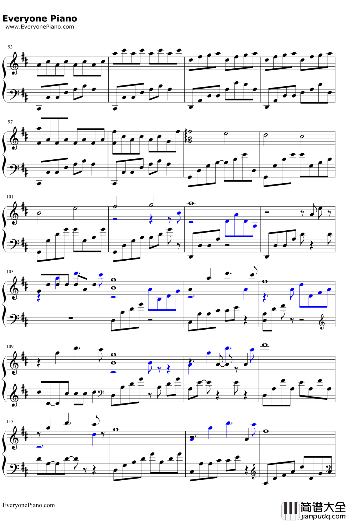 We_Had_Today钢琴谱_RachelPortman_电影_OneDay_主题曲