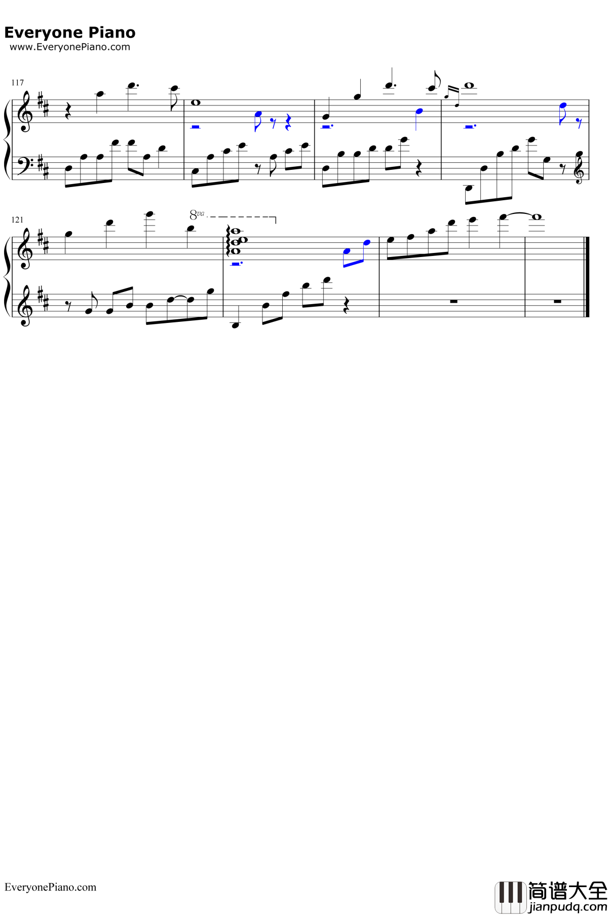 We_Had_Today钢琴谱_RachelPortman_电影_OneDay_主题曲