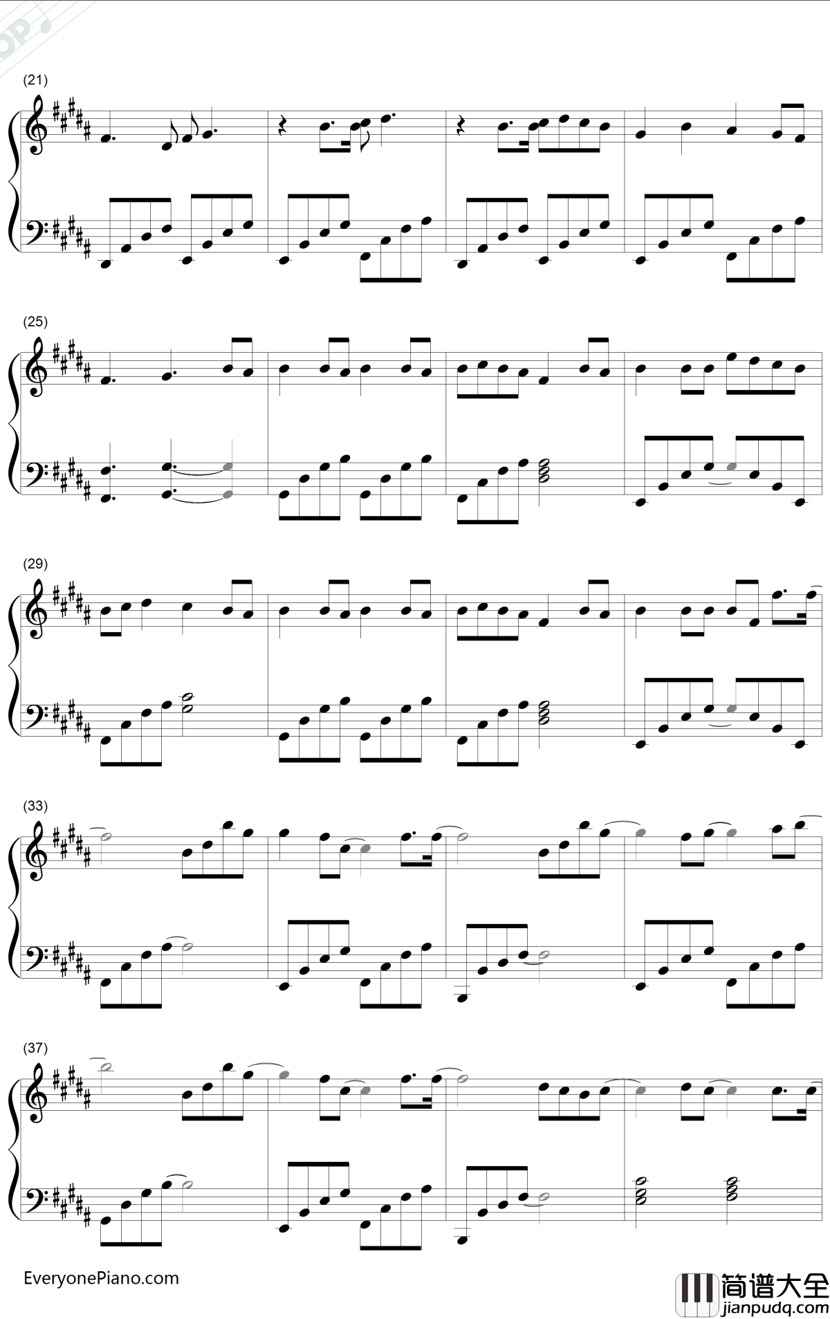 万物初始之风钢琴谱_平原绫香_はじまりの風_彩云国物语OP