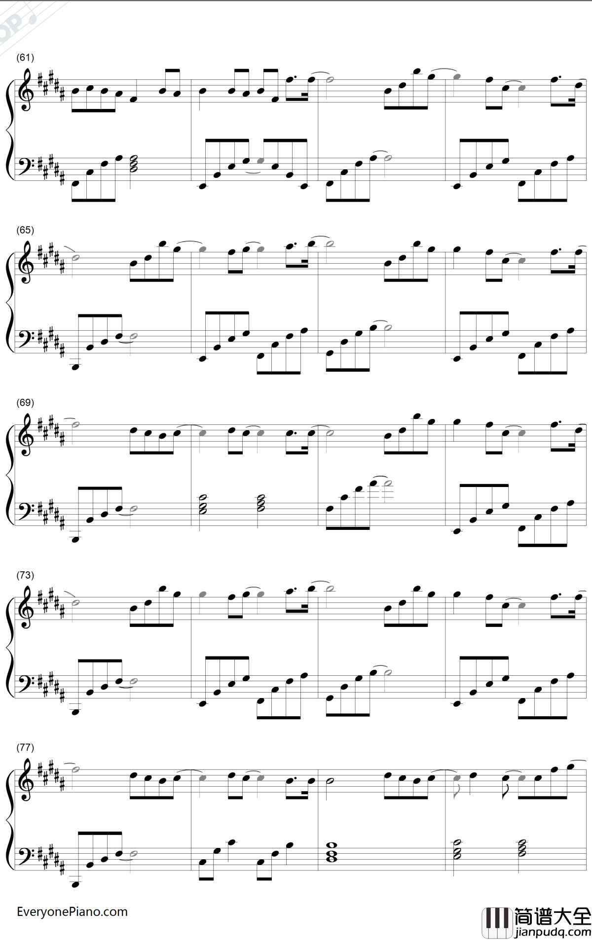 万物初始之风钢琴谱_平原绫香_はじまりの風_彩云国物语OP