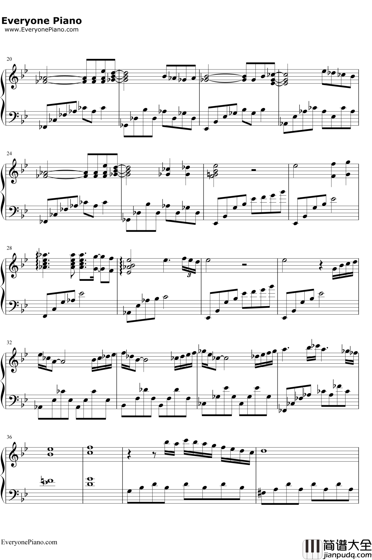 Hatsukoi钢琴谱_久石让__初恋_(はつ恋)主题曲