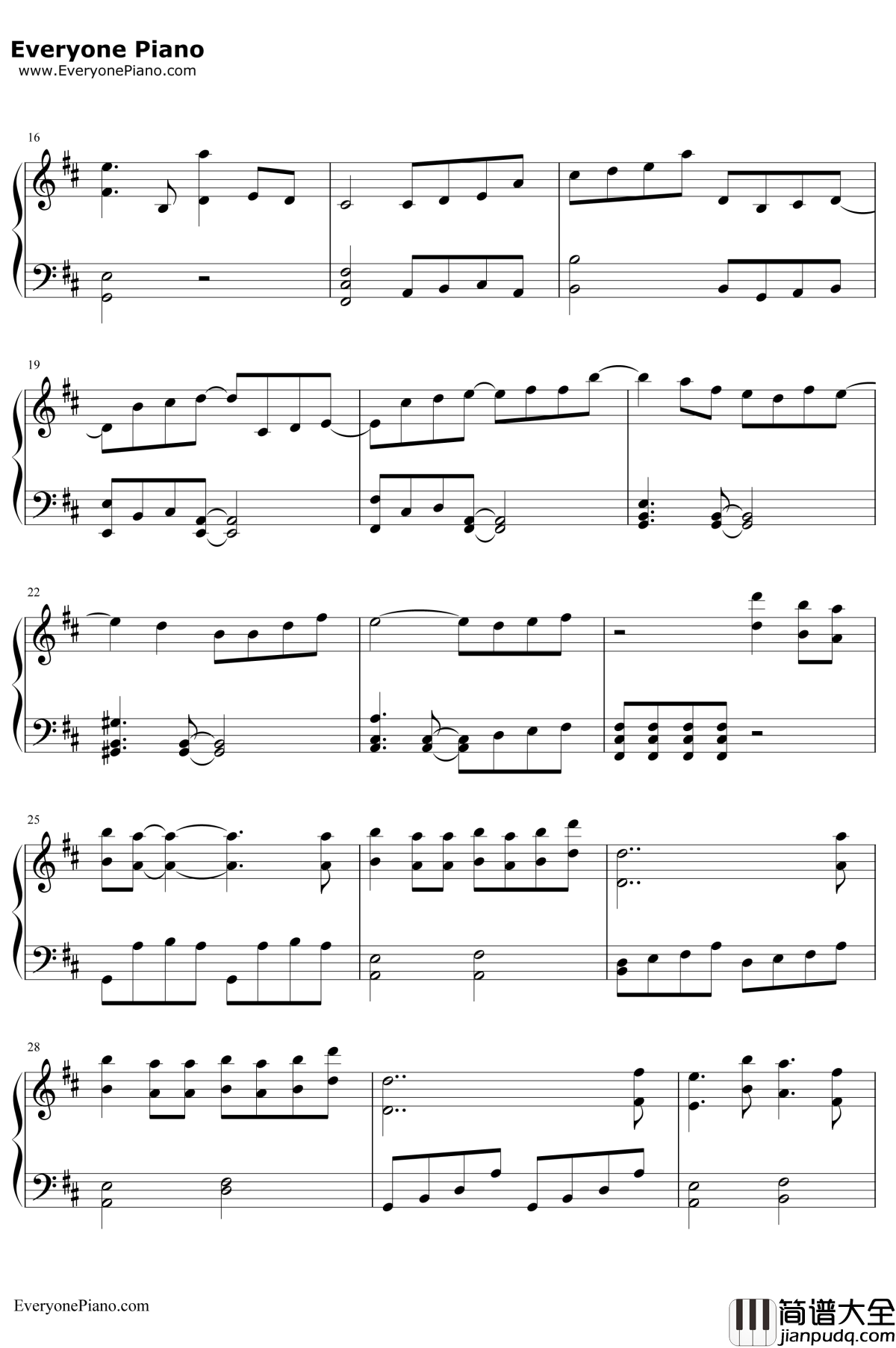 神様はじめました钢琴谱_ハナエEMI音乐_神様はじめましたOP_元气少女缘结神OP