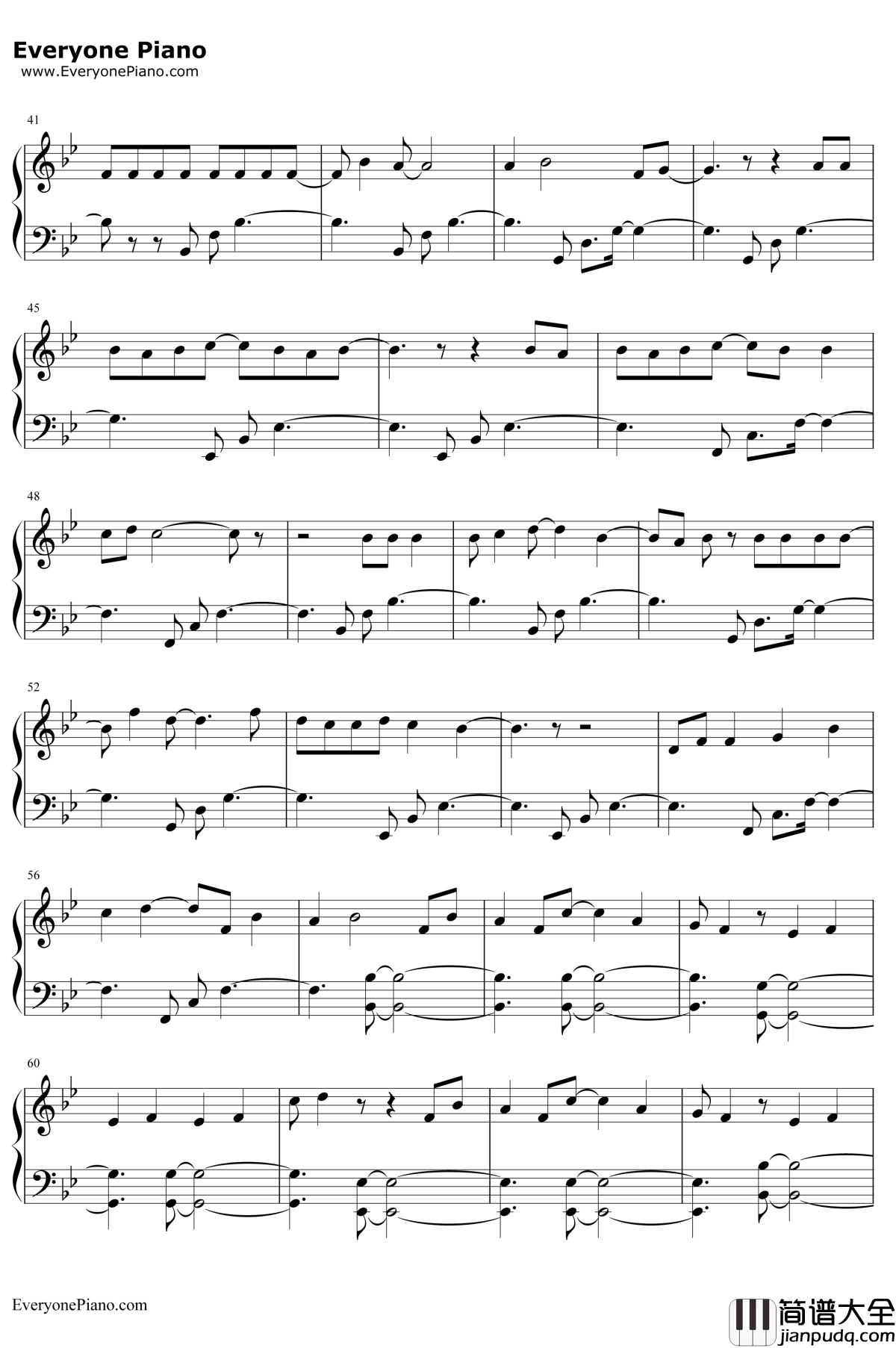 漂亮面对钢琴谱__洛天依