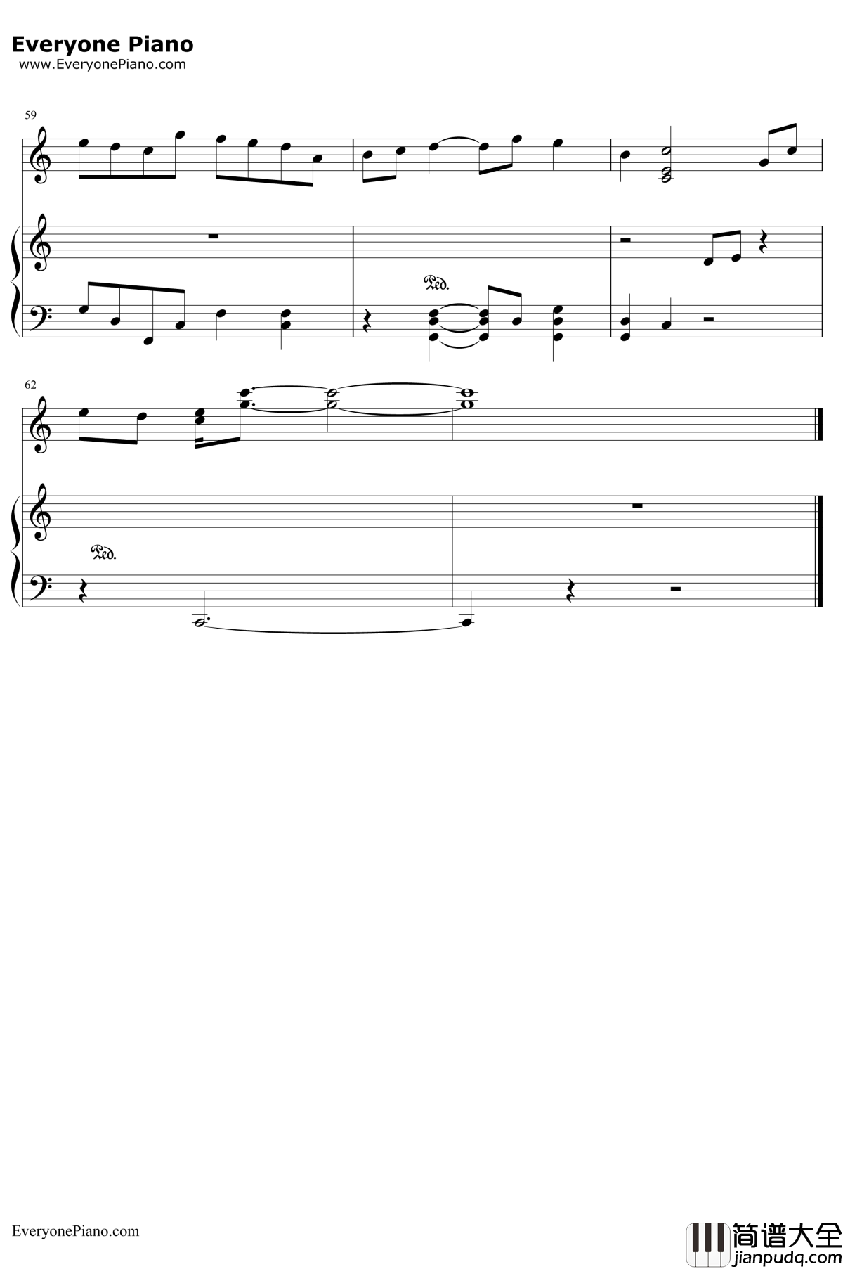 亲朋勿友钢琴谱__邓丽欣