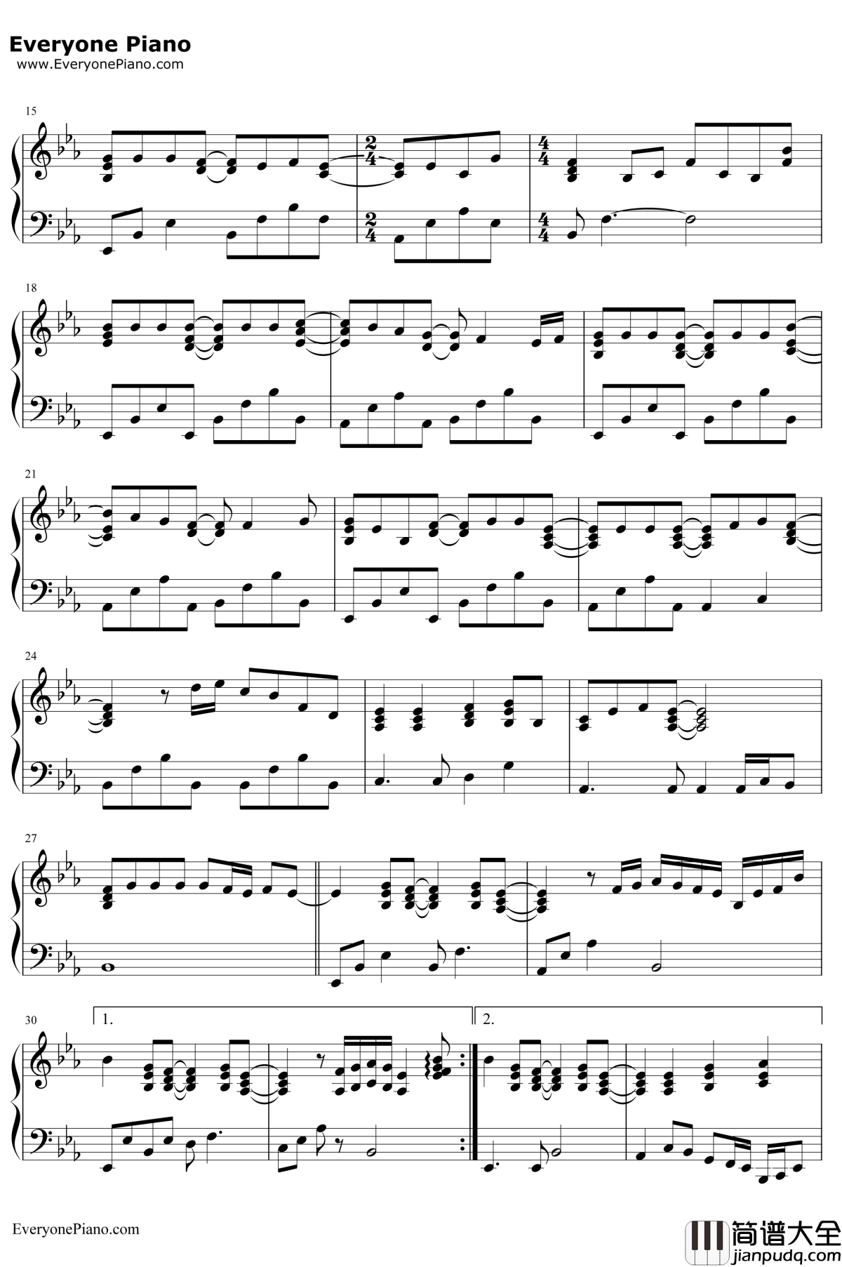 When_You_Say_Nothing_At_All钢琴谱_AlisonKrauss