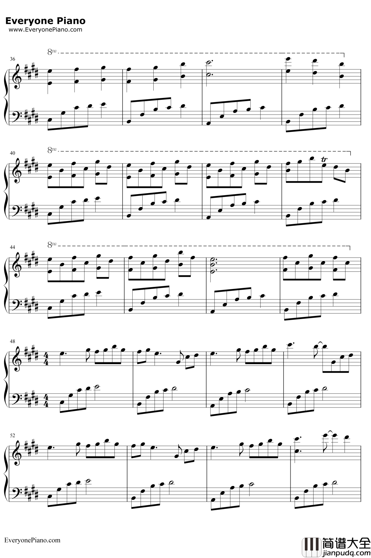 穰子的风铃钢琴谱_东方project