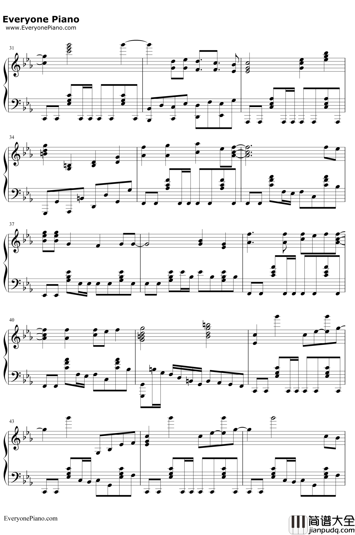 神様お願い钢琴谱_ハナエ(EMI音乐)_神様はじめましたED_元气少女缘结神ED