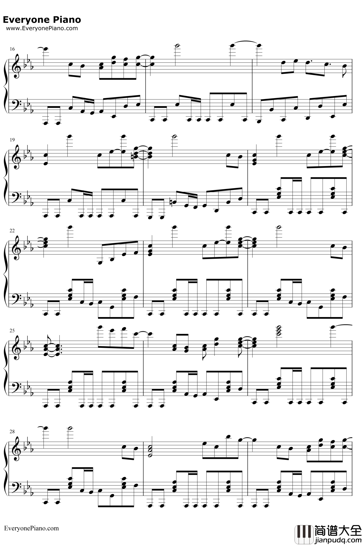 神様お願い钢琴谱_ハナエ(EMI音乐)_神様はじめましたED_元气少女缘结神ED