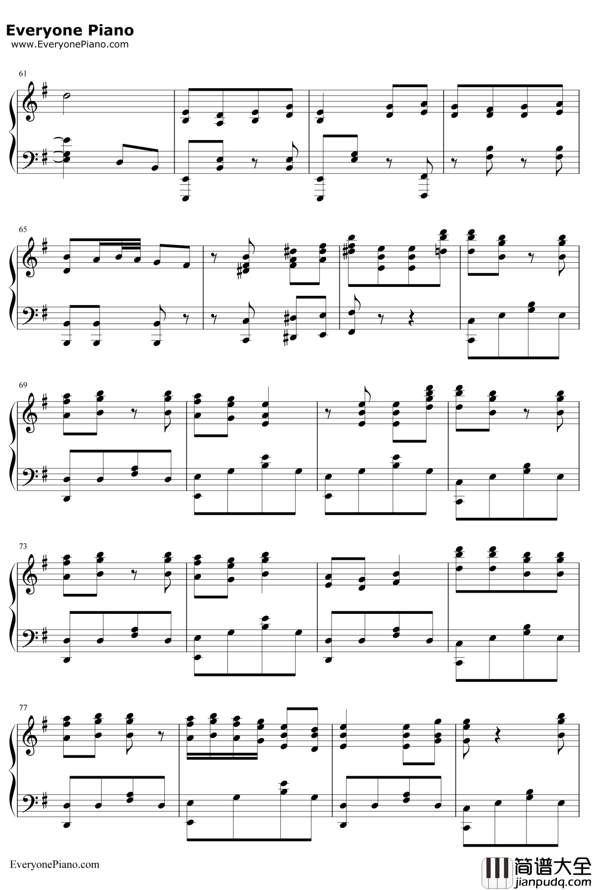 桃源恋歌钢琴谱_GARNIDELIA