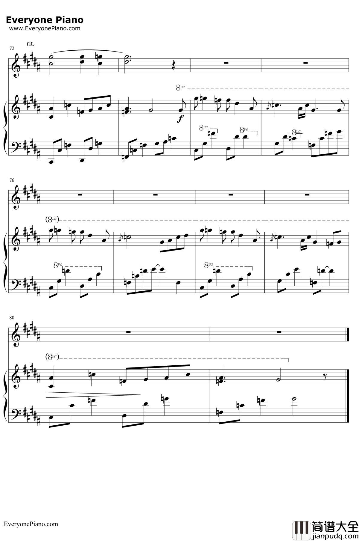 My_Soul钢琴谱__July