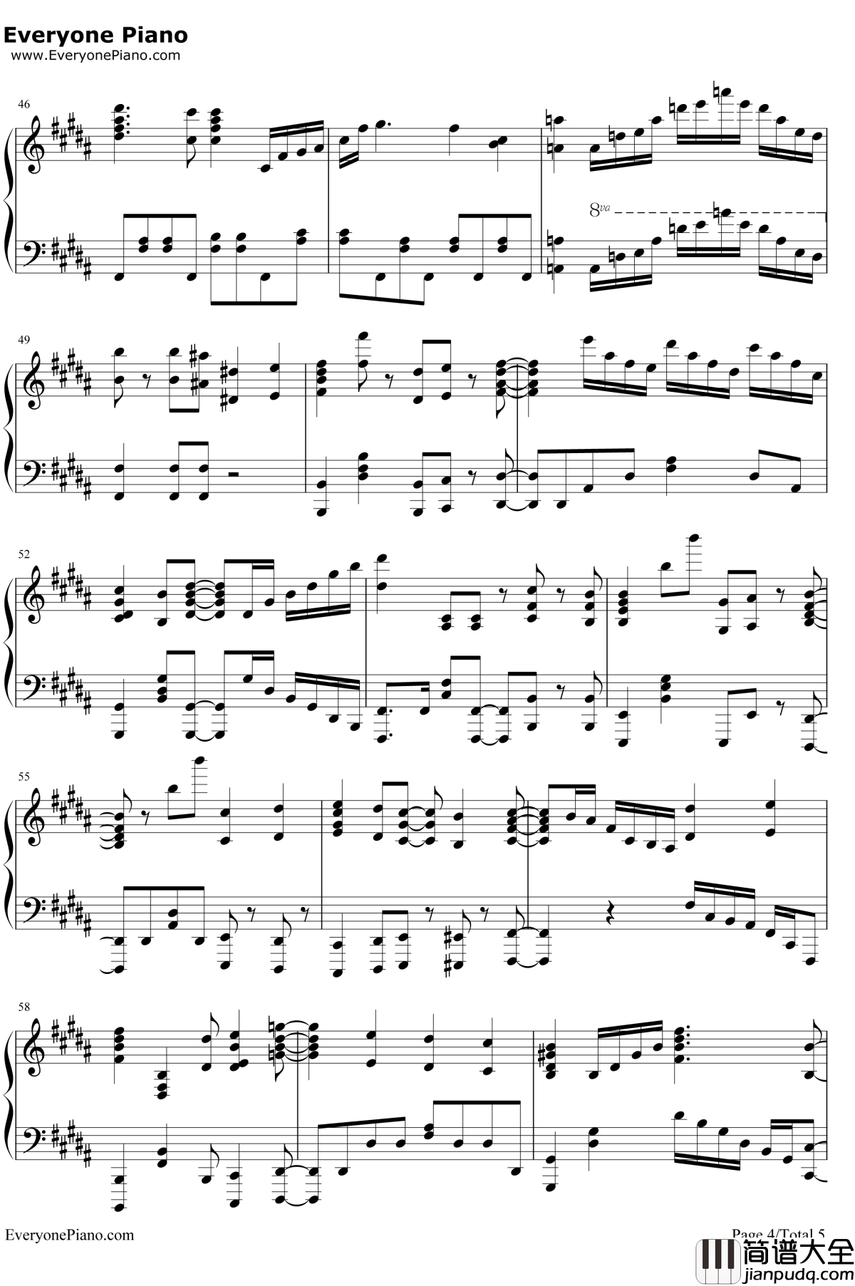 Reason钢琴谱_DRAMATICSTARSBeitS.E.MHigh×JokerWJupiter_偶像大师SideMOP